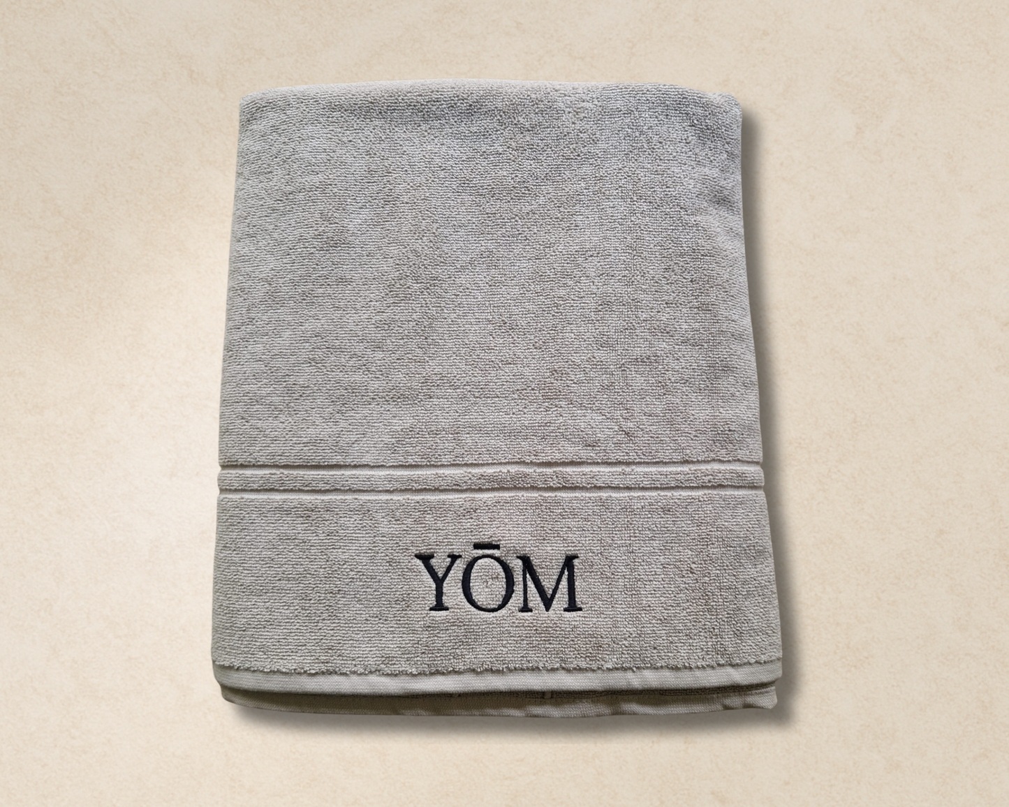 Drap de bain YÔM Beige — Élégance naturelle & confort sensorielle