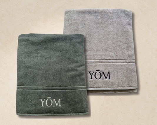 Drap de bain YÔM Beige — Élégance naturelle & confort sensorielle