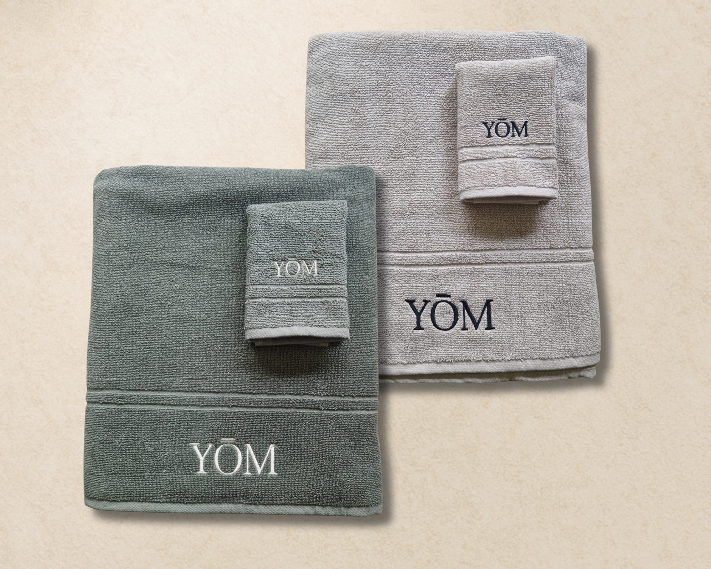 Drap de bain YÔM Beige — Élégance naturelle & confort sensorielle